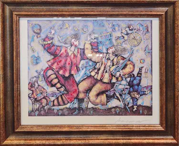 Art "Eiffel Song" Signed Print by Michael Kachan