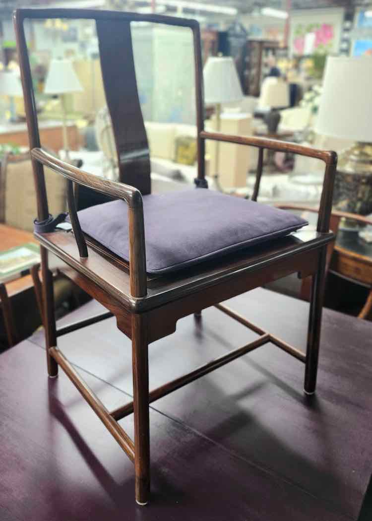 6 Antique Hardwood Asian Dining Chairs