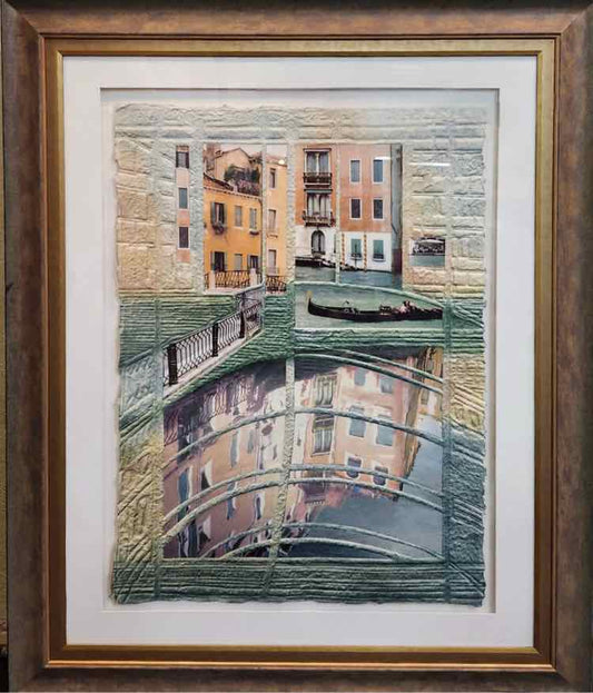 'Venice Reflections' Mixed Media Art