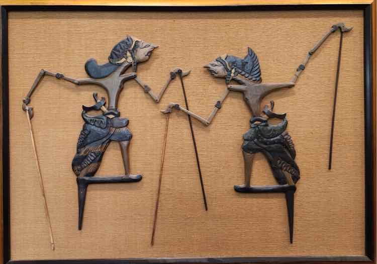 Art Handpainted Wooden Balinese Shadow Puppets