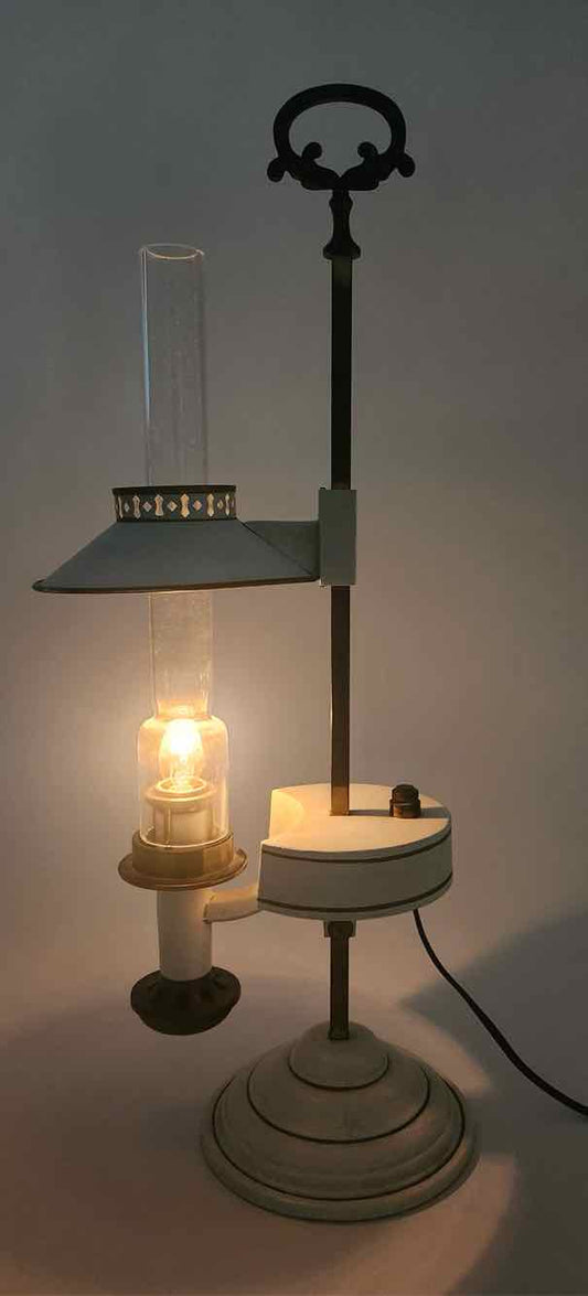Electrified Swivel Antique Lamp