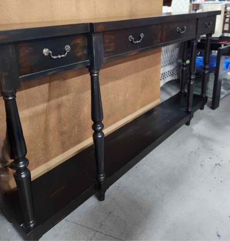 Dark Wood Entry Table