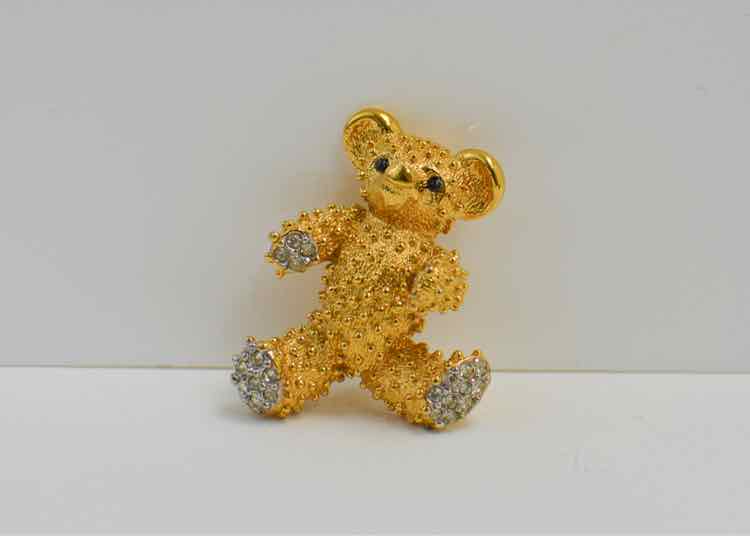 D'Orlan Vtg Teddy Bear Brooch