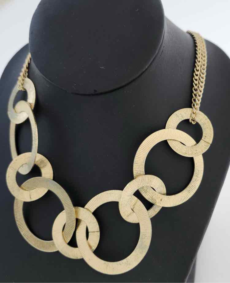 Avenue Goldtone Circle-Link Necklace