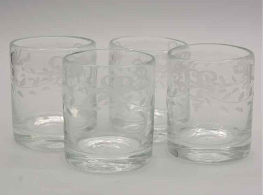 4 Scotch Low Ball Glasses