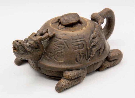 Turtle Dragon Yixing Zisha Clay Teapot