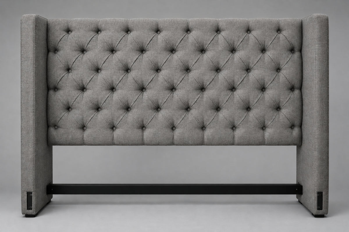 Dark Grey California King Bed