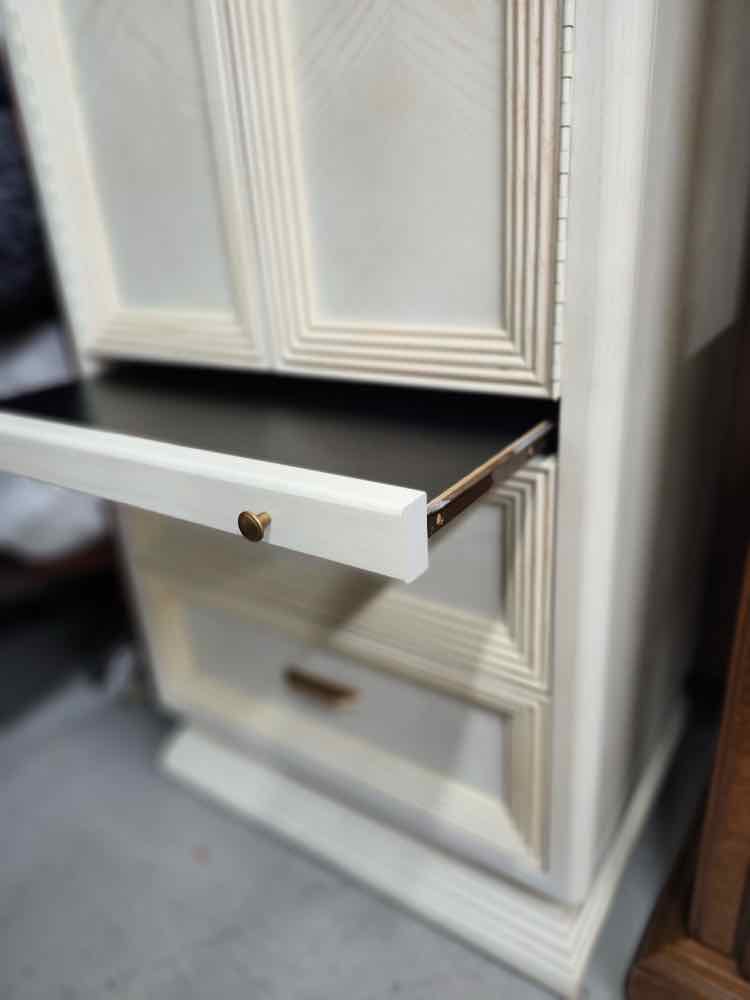 American Drew Small Beige Armoire