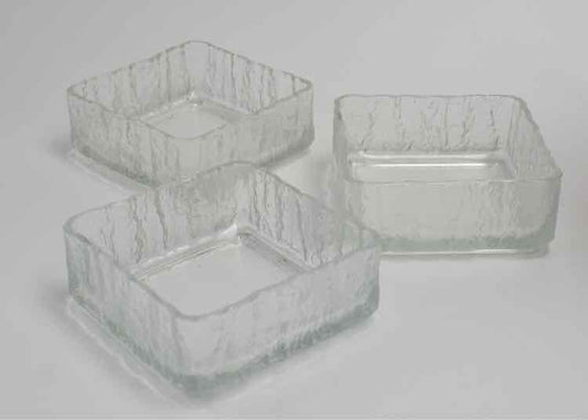 Hoya Crystal 'Glacier Frost' Fire Stacking Dishes