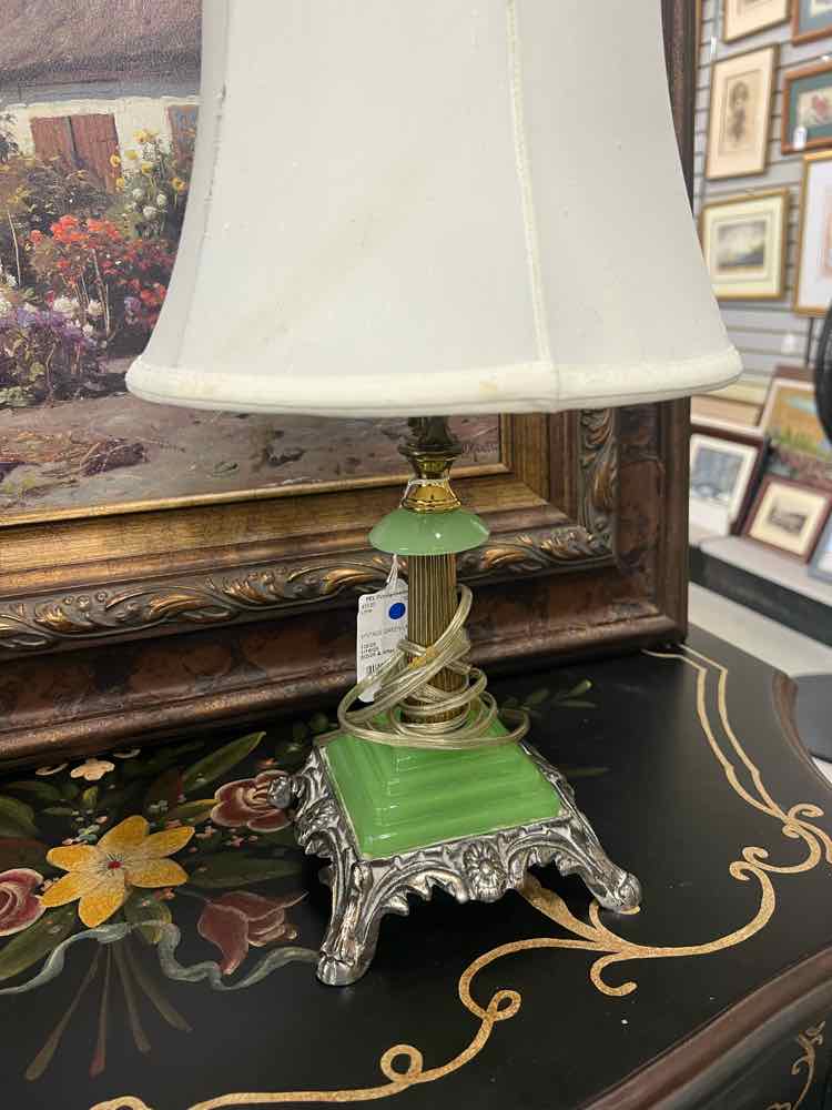 Vintage Green Lamp