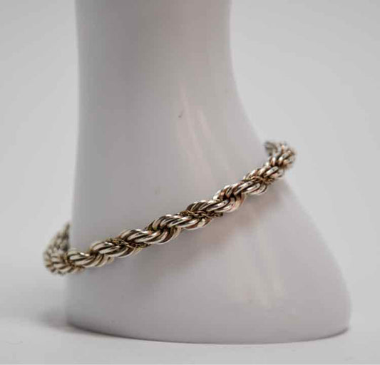 9.25 14k Braded Link Bracelet