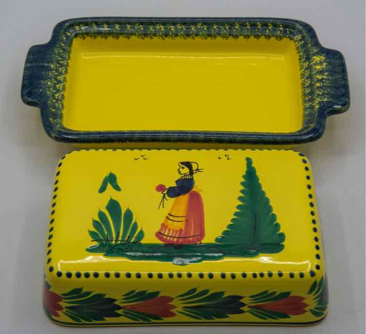 Quimper Pottery Butterdish
