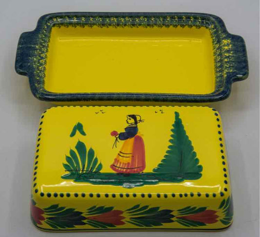 Quimper Pottery Butterdish