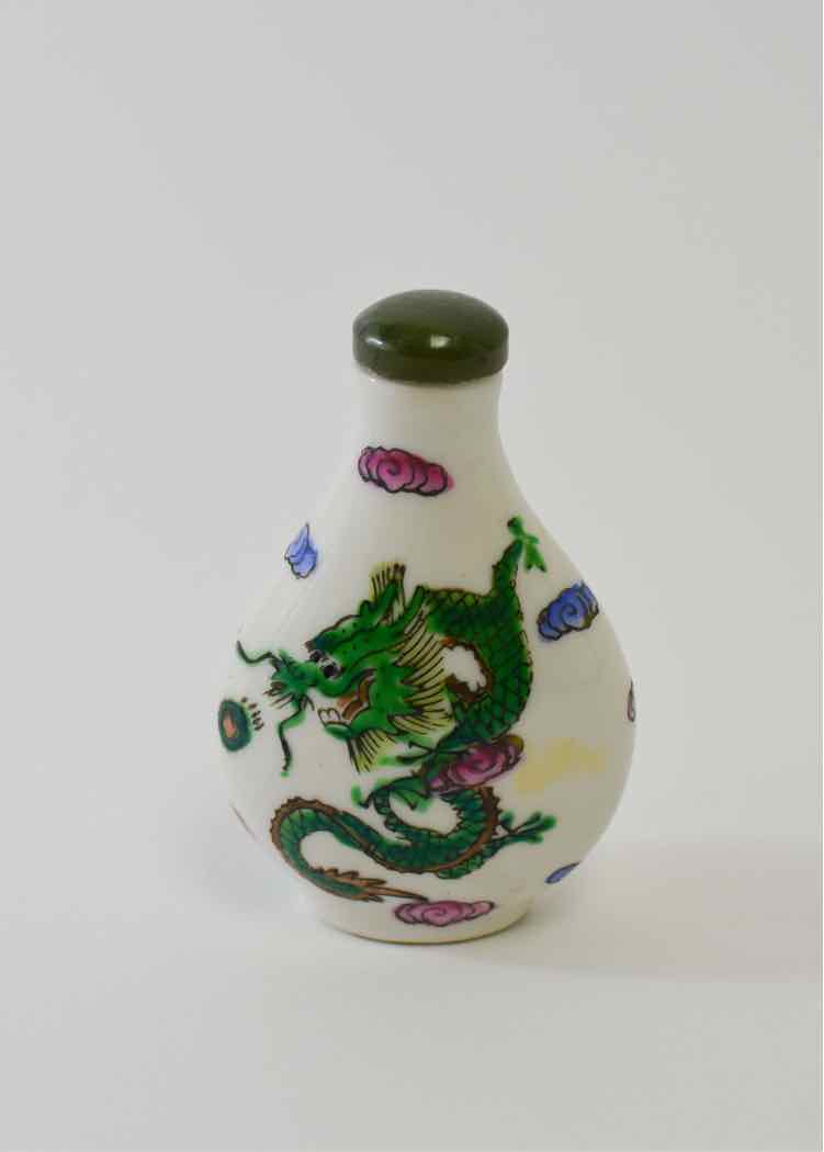 Vtg.Porcelain Chinese Snuff Bottle